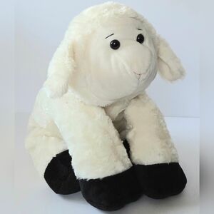 KOHLS CARES CLICK CLACK MOO WHITE LAMB SHEEP PLUSH, BLACK HOOVES, STUFFED ANIMAL